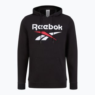 Мъжки потник с качулка Reebok Identity Big Logo FT black/white/vector red