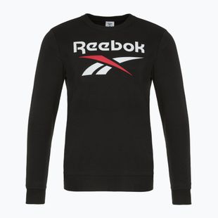Мъжки суитшърт Reebok Identity Big Logo Fleece Crew black/white/vector red