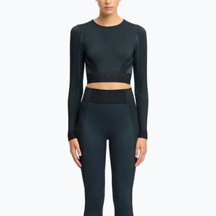 Дамски тренировъчен анцуг с дълъг ръкав Reebok RBK Lab Seamless Crop black