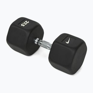Гумиран дъмбел Nike Strength Hex 27,5 kg black/white