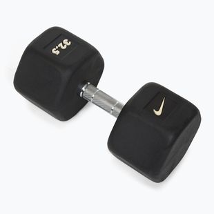 Гумиран дъмбел Nike Strength Hex Dumbbell 32,5 kg black/white