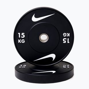Бъмпер тежести Nike Strength Rubber Bumper Plates 15 kg black/white