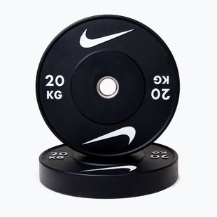 Бъмпер тежести Nike Strength Rubber Bumper Plates 20 kg black/white