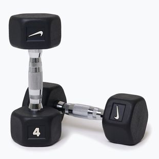 Дъмбели Nike Strength Hex Dumbbell 2 x 4 kg black/white