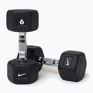 Дъмбели Nike Strength Hex Dumbbell 2 x 6 kg black/white