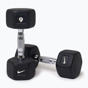 Дъмбели Nike Strength Hex Dumbbell 2 x 9 kg black/white