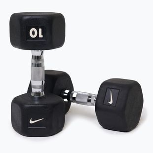 Дъмбели Nike Strength Hex Dumbbell 2 x 10 kg black/white