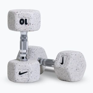 Дъмбели Nike Strength Grind Hex Dumbbell 2 x 10 kg wolf grey