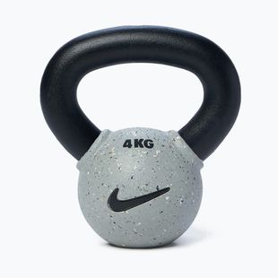 Кетълбел Nike Strength Rubber Coated 4kg smoke grey