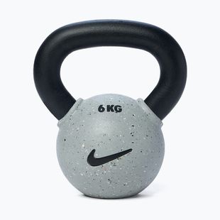 Кетълбел Nike Strength Rubber Coated 6 kg smoke grey