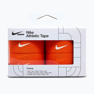 Кохезивен еластичен бинт Nike Strenght Athletic Tape orange/white