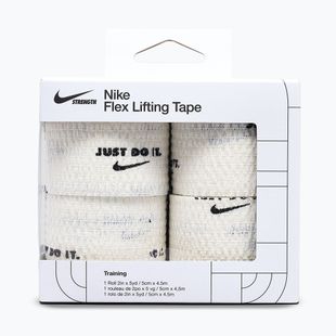 Кохезивен еластичен бинт Nike Strenght Flex Lifting Tape white/black