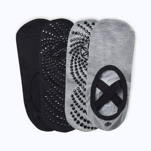 Чорапи Gaiam Grippy Yoga 2 pack grey/black