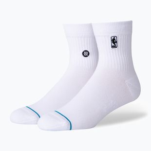 Бели чорапи Stance Logoman Quarter