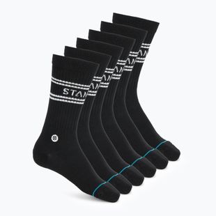 Stance Basic Crew чорапи 6 чифта черни