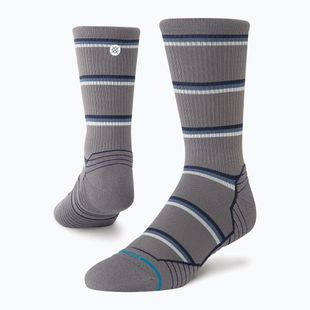 Чорапи Stance Multistripe Run Ribbed Crew dark/grey