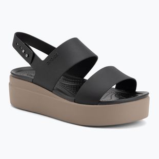 Дамски сандали Crocs Brooklyn Low Wedge black/mushroom