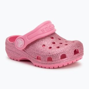 Crocs Classic Glitter Clog Toddler джапанки розово lrmonade
