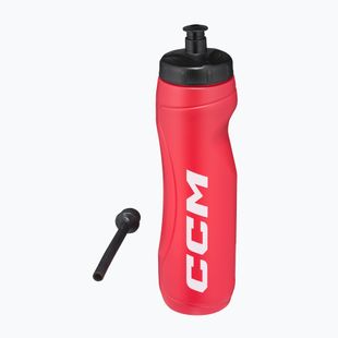 Бутилка за вода със сламка CCM 900 ml red
