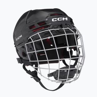 Детска хокейна каска CCM Tacks 70 Combo JR Black
