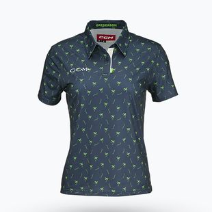 Дамска поло тениска CCM Golf Polo Palms dark mint