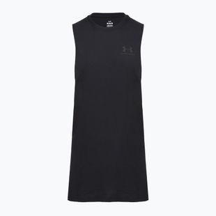 Мъжка тренировъчна тениска Under Armour Left Chest Cut Off Tank black/black