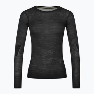 Дамска термоактивна блуза Smartwool Intraknit Merino 200 Crew black/white