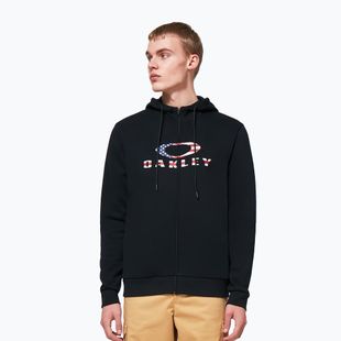 Мъжки потник Oakley Bark 2.0 Hoodie FZ black/american flag
