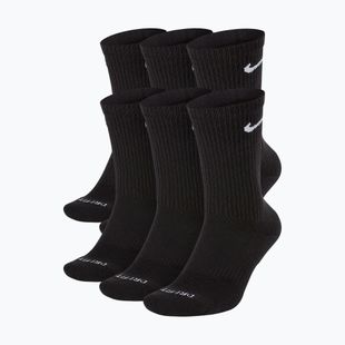 Мъжки чорапи Nike Everyday Plus Cushioned Crew 6 pairs black/white