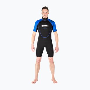 Мъжки неопренов костюм Mares Shorty Manta 2 mm black/blue 412458