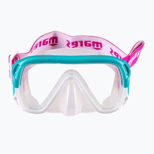 Детска маска за гмуркане Mares Keewee Junior aqua / white / clear