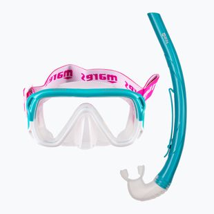 Детски комплект за шнорхелинг Mares Combo Keewee Junior aqua/white/clear
