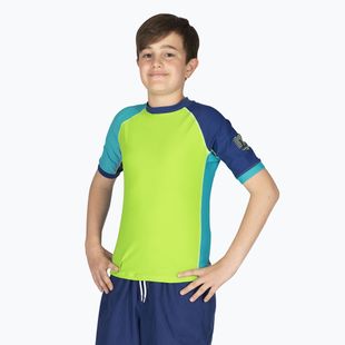 Детска тениска за плуване Mares Rashguard Shield Youth lime