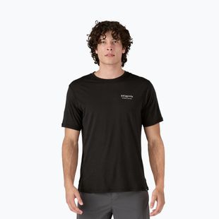 Мъжка тениска Patagonia Cap Cool Merino Blend Graphic Shirt Heritage header/black