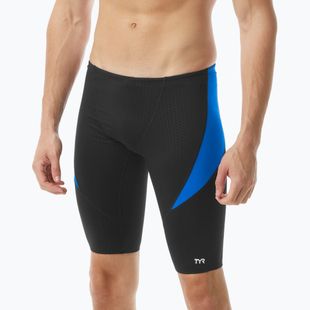 Мъжки шорти за плуване тип клин TYR Durafast Elite Oceanid Jammer black/blue