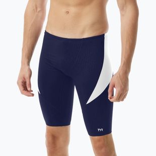 Мъжки шорти за плуване тип клин TYR Durafast Elite Curve Splice Hexa Jammer navy/white