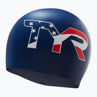 Шапка за плуване TYR USA Silicone navy