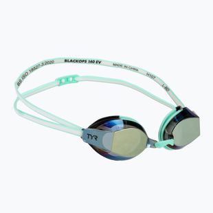 Дамски очила за плуване TYR Blackops 140 Ev Racing Mirrored gold/ mint/ white