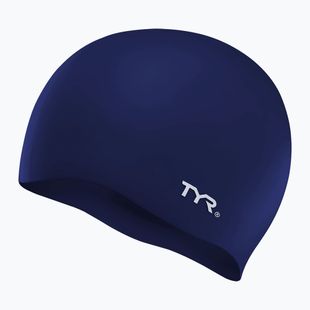 Шапка за плуване TYR Wrinkle Free Silicone navy
