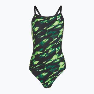 Дамски цял бански костюм TYR Durafast Elite Triadic Diamondfit green