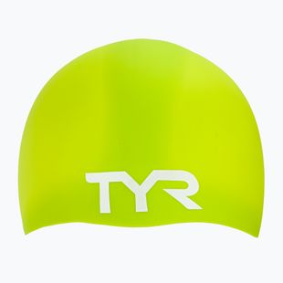 Шапка за плуване TYR Wrinkle Free Silicone limelight