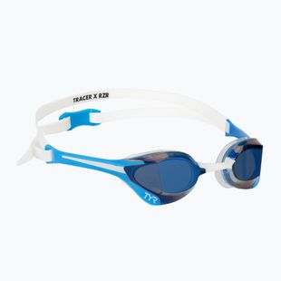 Очила за плуване TYR Tracer-X Elite Racing Mirrored blue/white