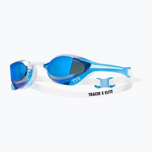 Очила за плуване TYR Tracer-X Elite Racing Mirrored blue/white