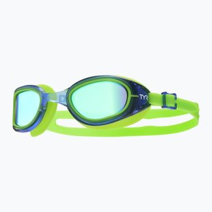 Очила за плуване TYR Special Ops 2.0 Mirrored light green/navy