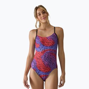 Дамски цял костюм за плуване Tyr Cutoutfit Hodori orange/purple