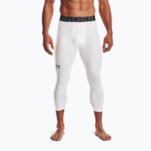 Мъжки гамаши Under Armour HG Armour 3/4 бяло/черно