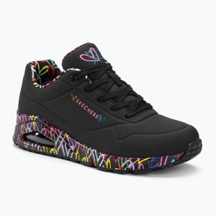 SKECHERS дамски обувки Uno Loving Love black