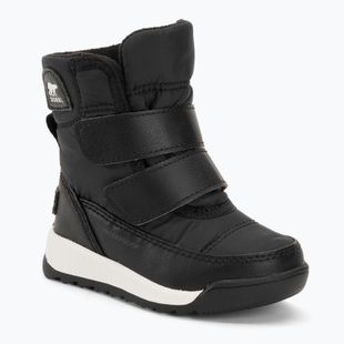 Детски ботуши за сняг Sorel Whitney II Strap WP black/sea salt