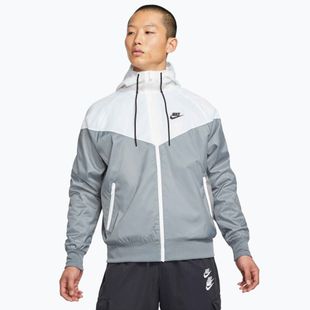 Мъжко яке Nike Sportswear Windrunner smoke grey/white/smoke grey/black