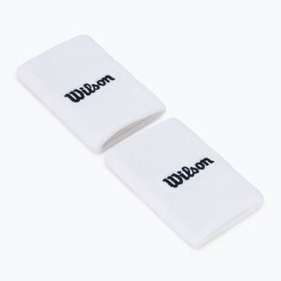 Лента за китка Wilson Wide Terry Wristband 2 бр.bright white